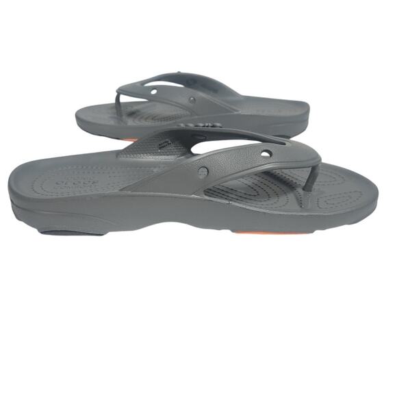 Crocs Classic All Terrain Flip Flop Sandal Gray Men's 9 - Picture 3 of 8
